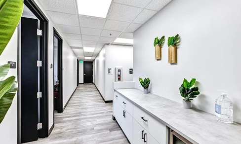 Clinic hallway