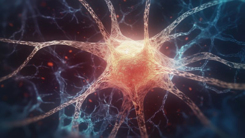 Neuron conceptual image of human nervous system