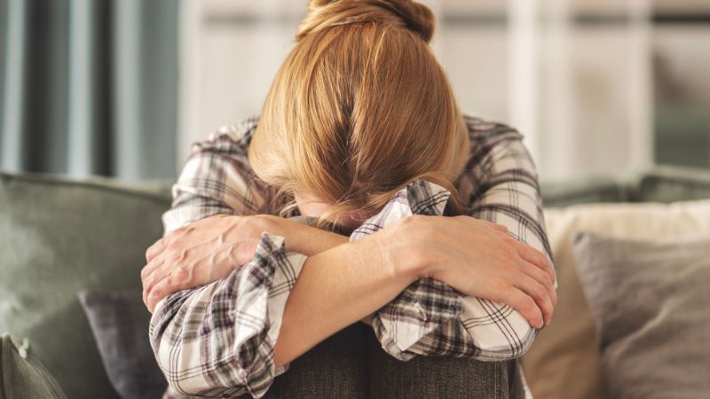 Sad young woman dealing with depression