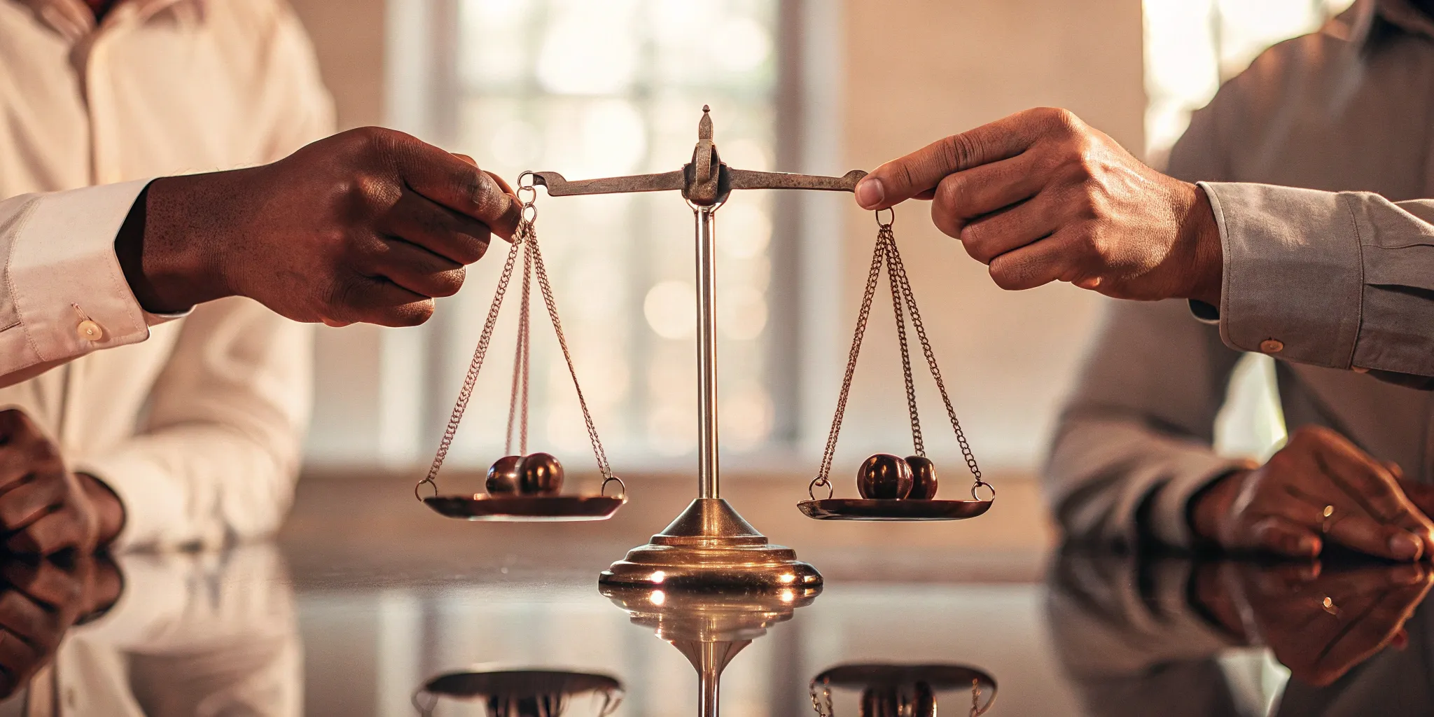 A balanced scale demonstrates the efficacy of bilateral stimulation in therapy.