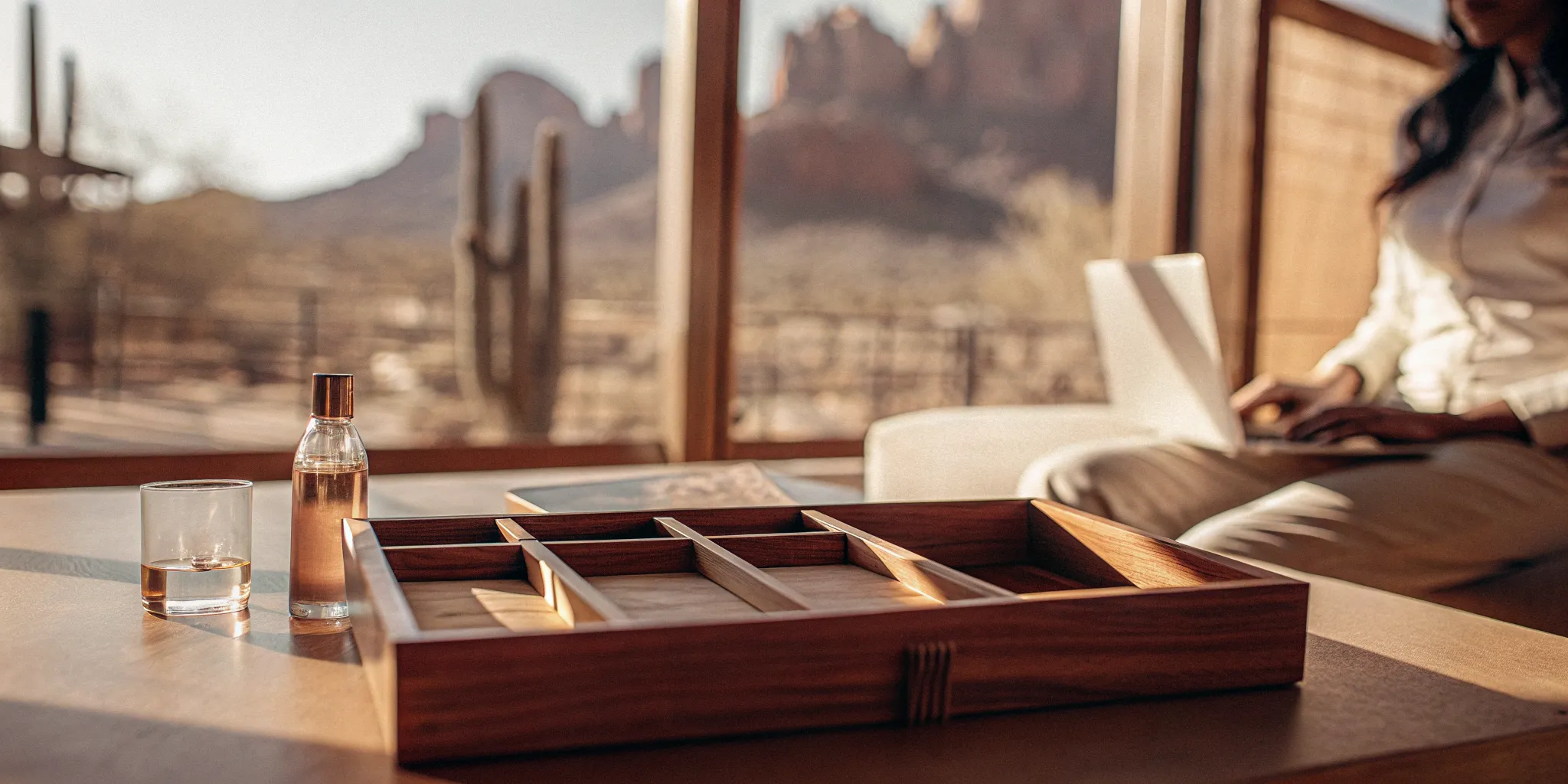 A professional's desk in Phoenix, set up for depression medication management.