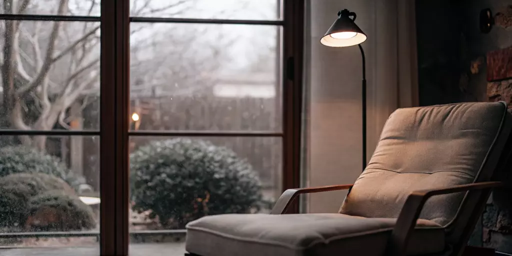 A calm, safe space representing the care from a psychiatrist specializing in anxiety disorders.