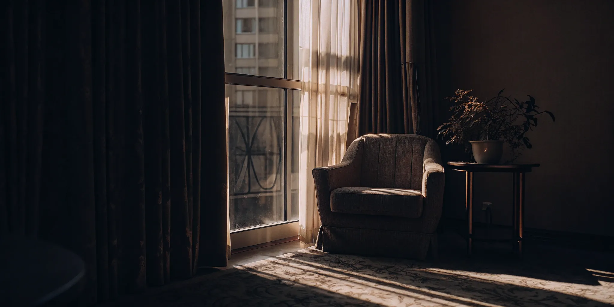 A calm room showing how TMS for anxiety works to create a peaceful state of mind.