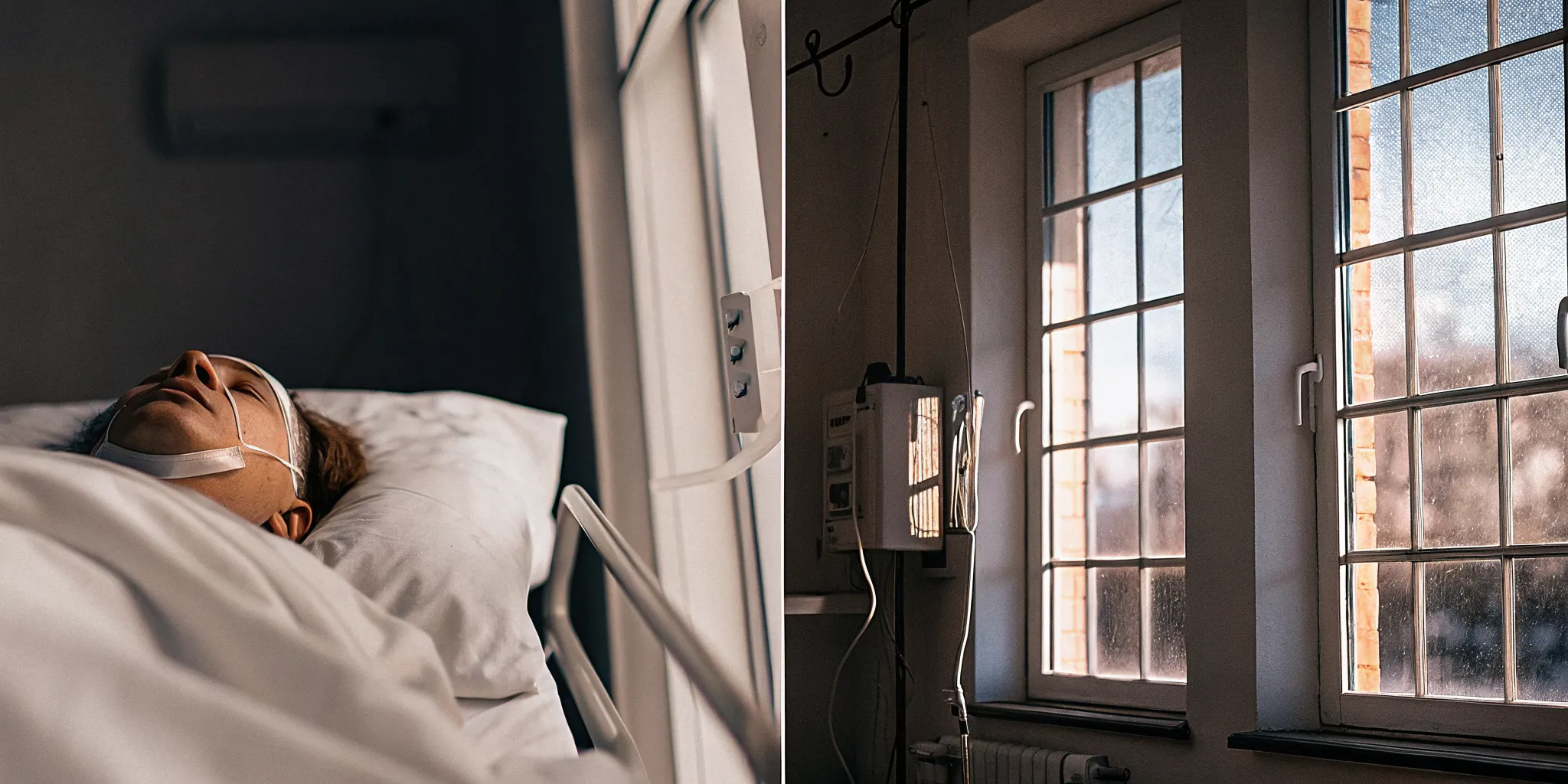 Patient undergoing an ECT procedure, a treatment often compared to rTMS for depression.