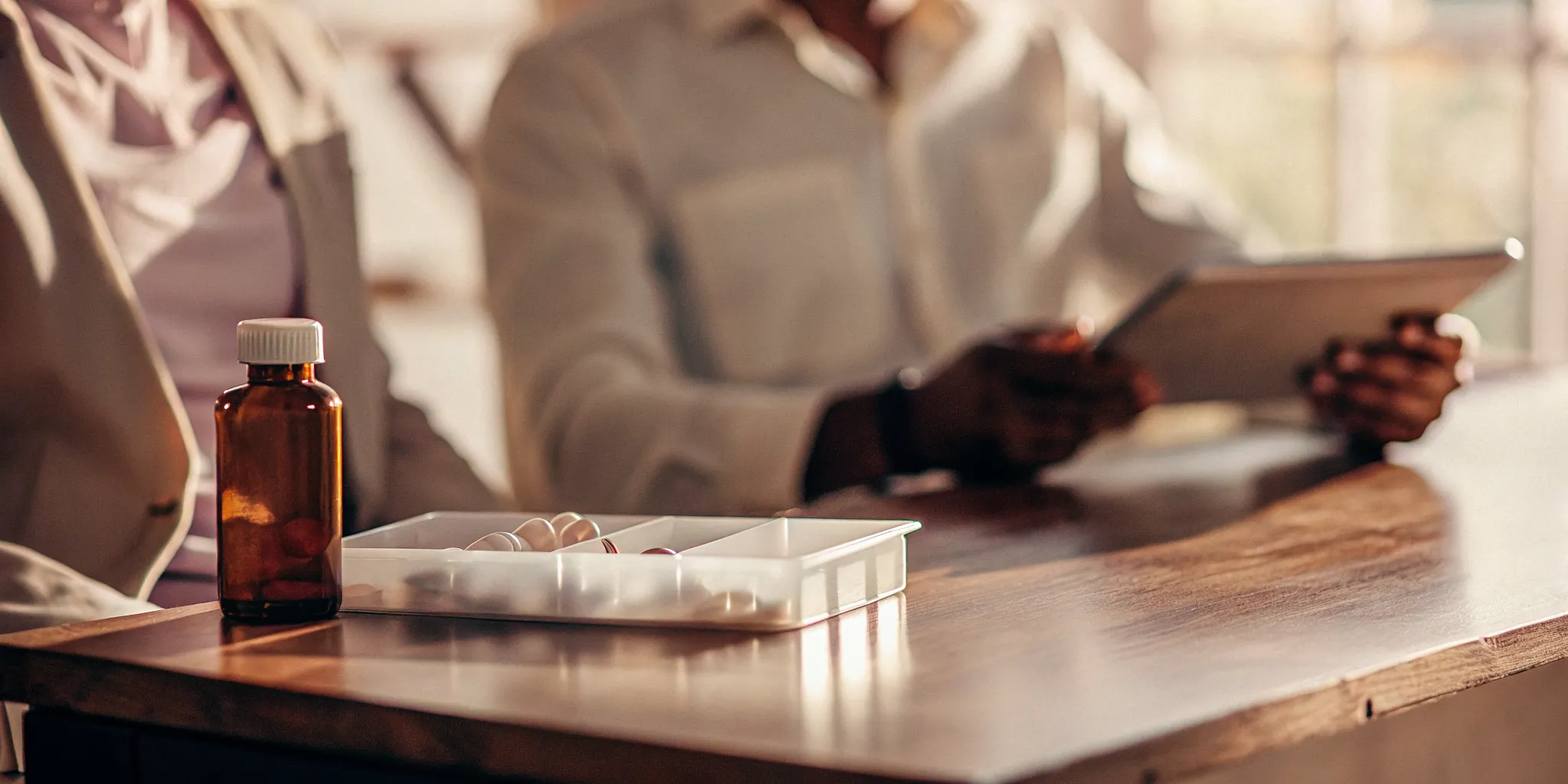 A provider discussing a mental health medication management plan with a patient in Scottsdale.