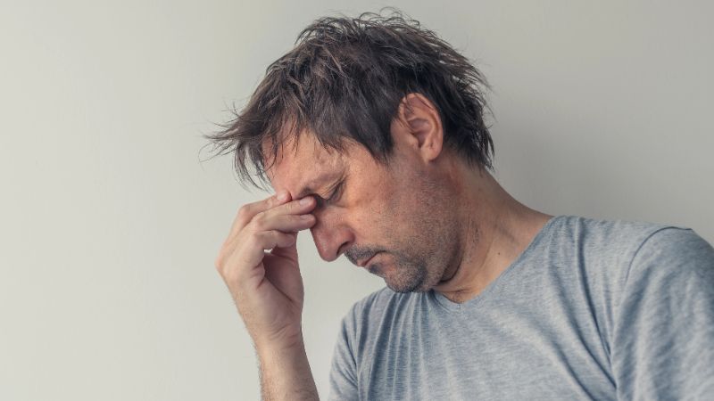 person with memory lapses