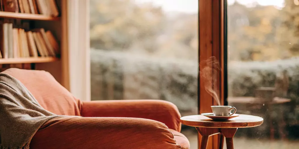 A calm setting for someone deciding if they should see a psychologist or a psychiatrist.
