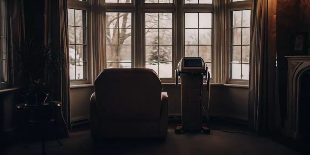 TMS therapy machine for treatment where irritability is a potential side effect.