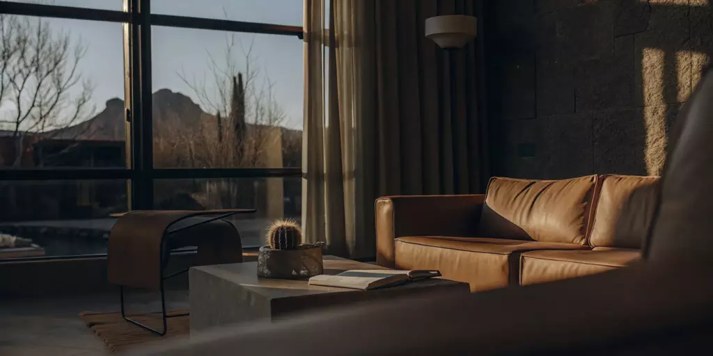A modern and bright therapy office in Scottsdale for starting depression therapy.